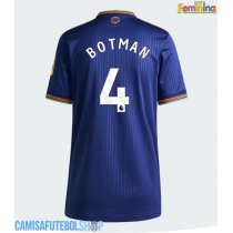 Camisa de time de futebol Newcastle United Sven Botman #4 Replicas 3º Equipamento Feminina 2025-26 Manga Curta